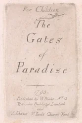 For Children. The Gates of Paradise, Plate 2, Title Page
